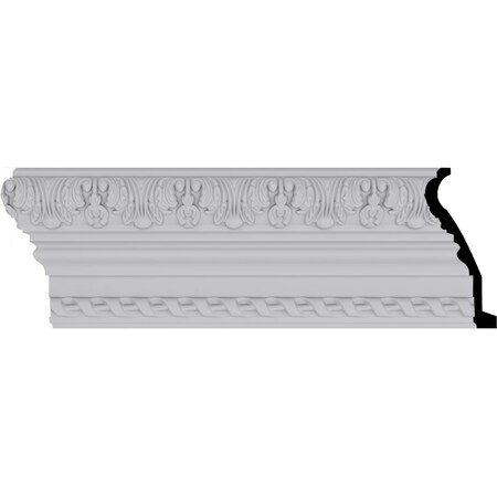 Ekena Millwork 5 7/8"H x 2 5/8"P x 6 3/8"F x 94 1/2"L, (4" Repeat) Loera with Rope Moulding MLD06X03X06LO